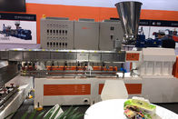 Recycle Double Screw Extruder , Highly Automatic Pellet Making Machine